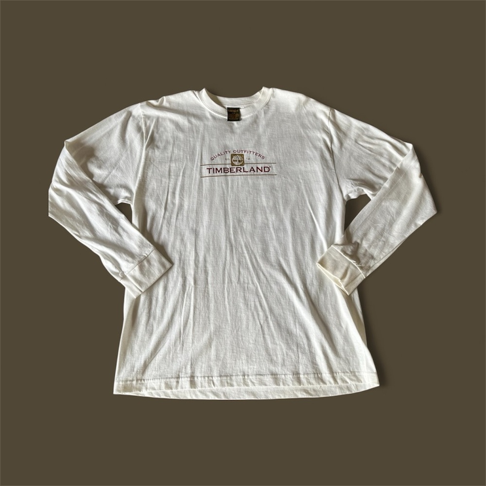 Timberland Men's Classic White Long Sleeve Tee